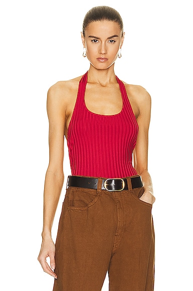 トップス iro IRO Bana Top in Cardinal Red | FWRD