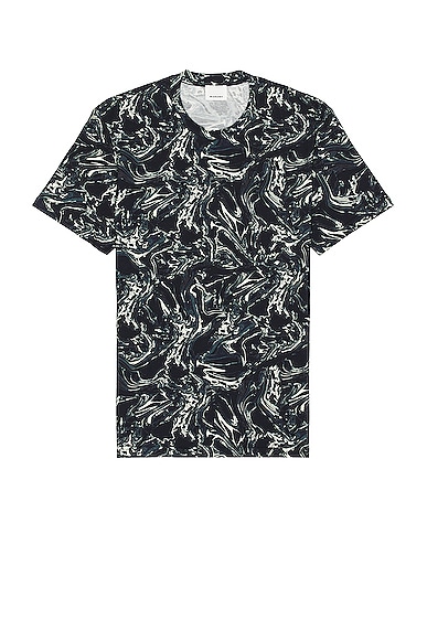 Isabel Marant Honore Marble T-shirt in Faded Night