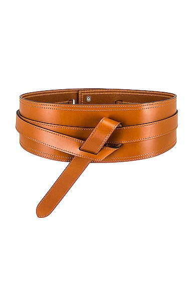 Isabel Marant Moshy Wrap Belt - 75 Isabel Marant Rust Leather Moshy Knot Wrap Belt Size 80 EU main image 4