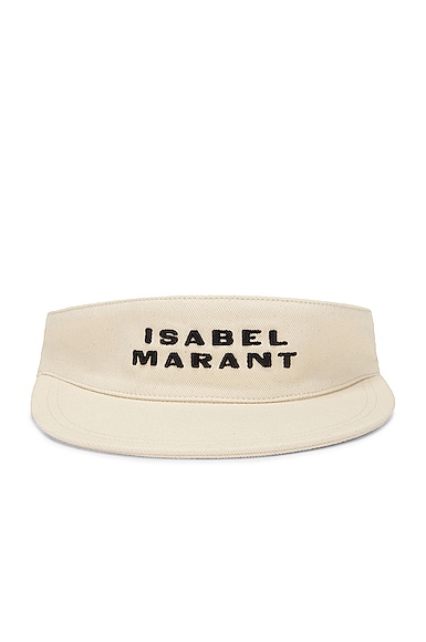 Isabel Marant Tyry-gz Cotton Visor In White