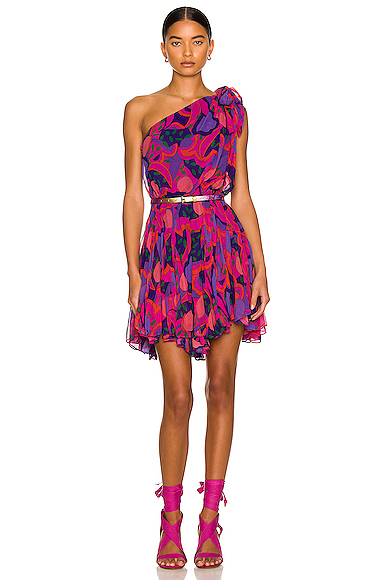 ISABEL MARANT ステラ ハフスリフ ミニトレス 【関税込】 Isabel Marant Ashara Dress in Pink | FWRD