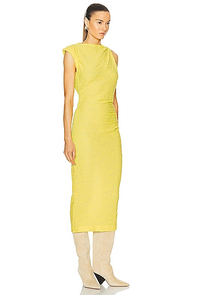 Shop Isabel Marant Franzy Dress In Yellow