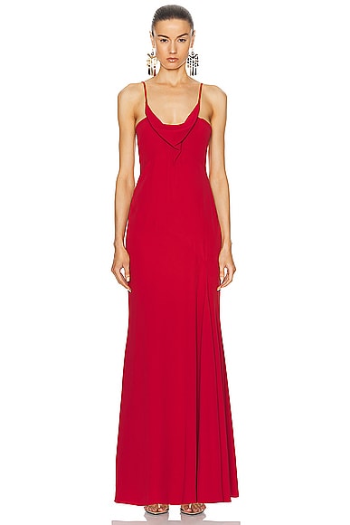 Shop Isabel Marant Kapri Dress In Scarlet Red