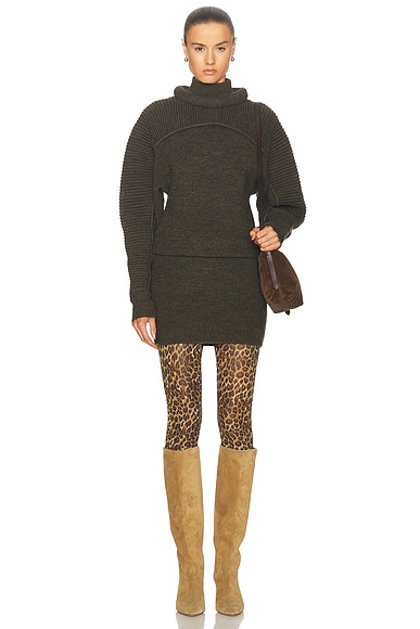 Isabel Marant Hilde Dress in Dark Khaki