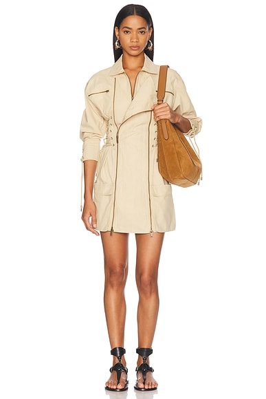 Isabel Marant Izarra Dress in Ecru