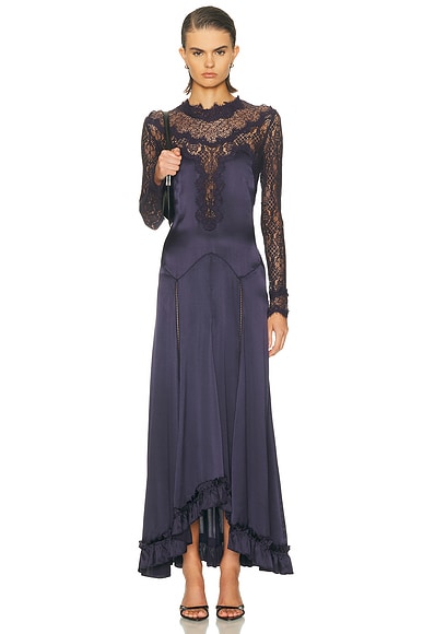 Isabel Marant Dolores Dress in Black Midnight