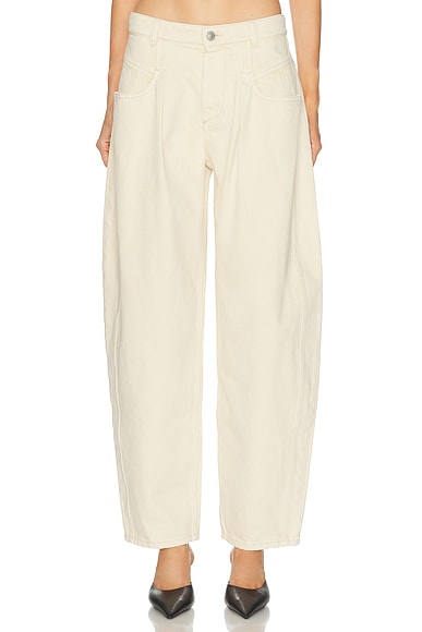 Isabel Marant Lisha Wide Leg in Beige