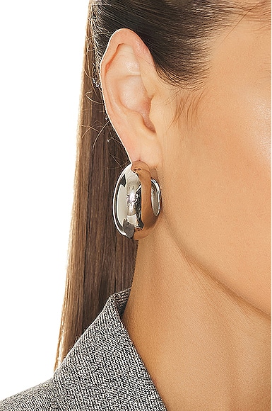 Shop Isabel Marant Boucle D'oreill Earrings In Silver