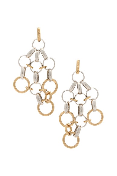 Isabel Marant Boucle D'oreill Earring in Silver & Dore