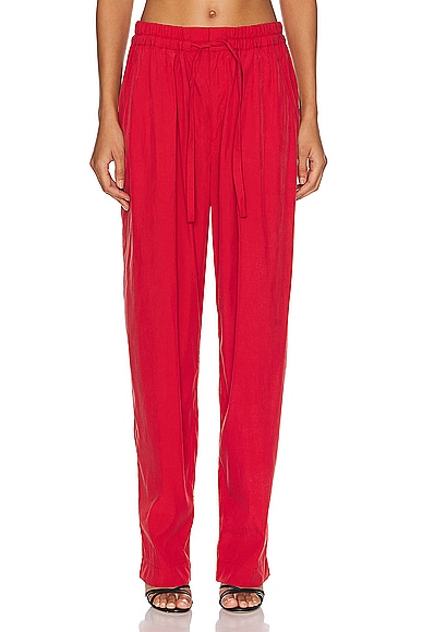 Isabel Marant Hectorina Pant in Scarlet Red