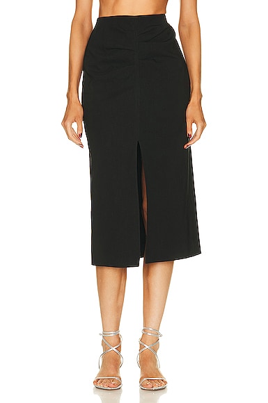 Shop Isabel Marant Feciae Skirt In Black