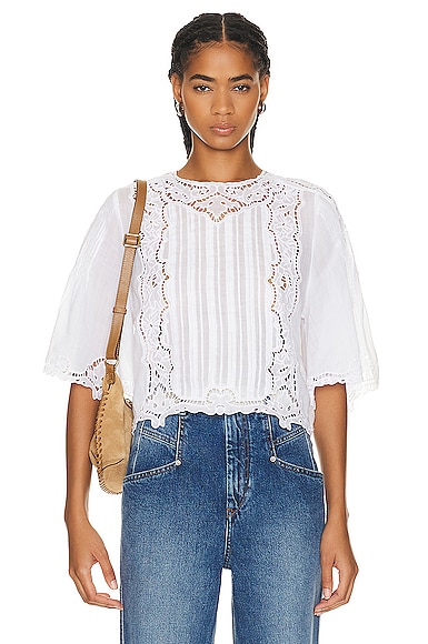 Kory Embroidered Ramie Blouse