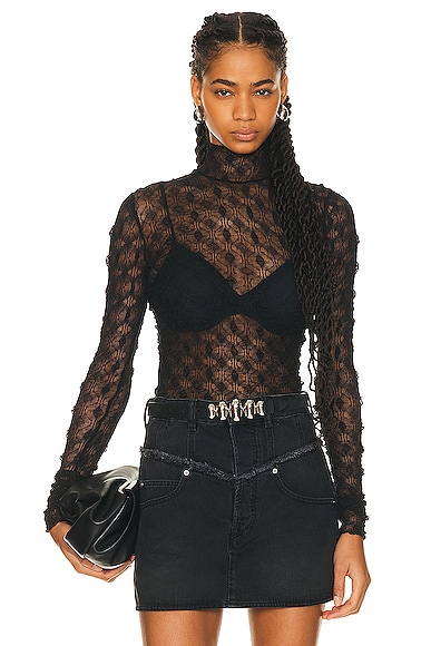 Shop Isabel Marant Toxani Top In Black