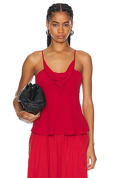 Isabel Marant Kalisia Top in Scarlet Red