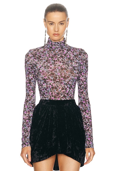 Acne studios floral turtleneck outlet