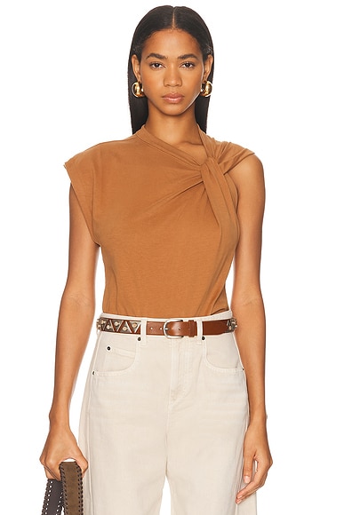 Isabel Marant Nayda Tee in Caramel