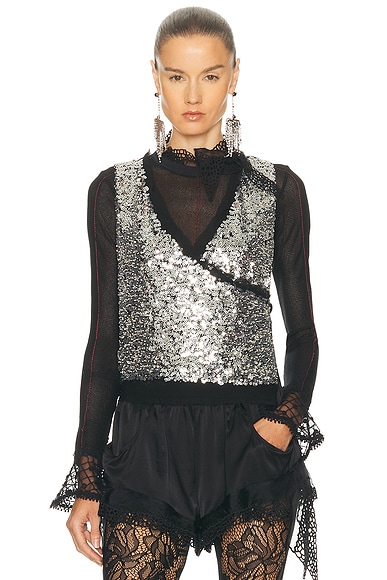 Isabel Marant Tahina Top in Silver