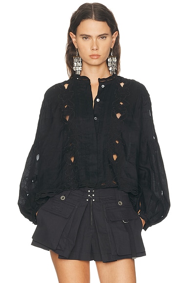 Isabel Marant Rubra Top in Black