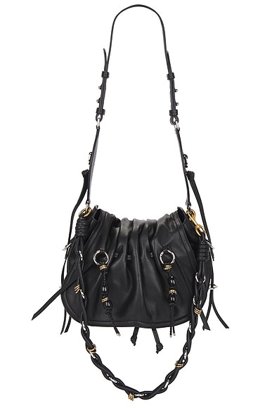 Isabel Marant Bolton Shoulder Bag in Black & Silver