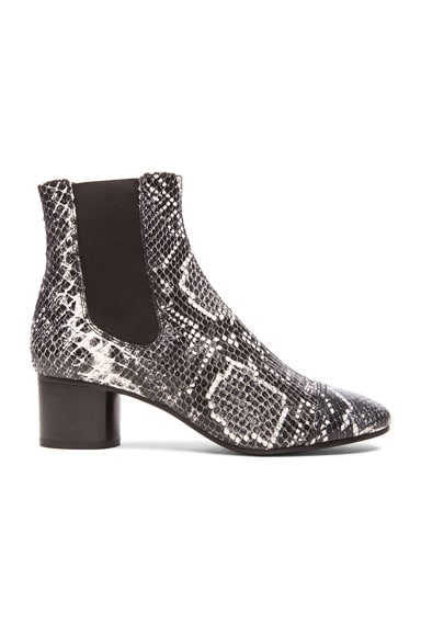Danae Printed Python Leather Boots