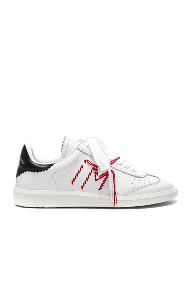 Leather Bryce Contrast Stitched Sneakers