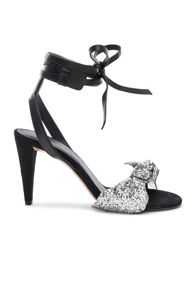 Glitter Akynn Ankle Strap Sandals