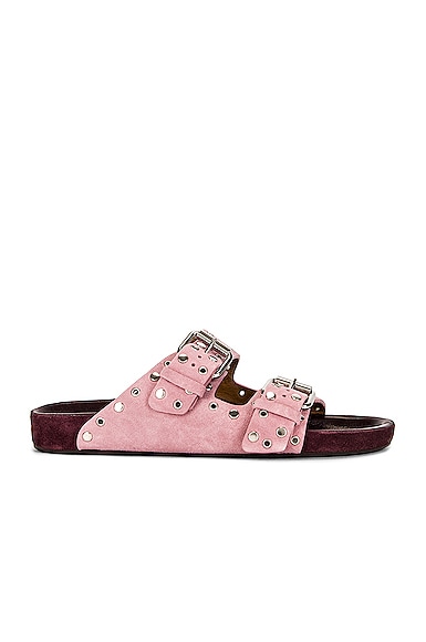 Shop Isabel Marant Lennyo Sandal In Rosewood
