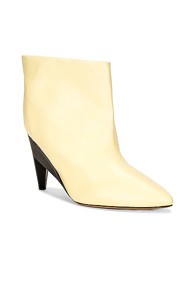 Shop Isabel Marant Dylvee Boot In Light Yellow