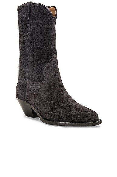 Shop Isabel Marant Dahope Boot In Faded Black