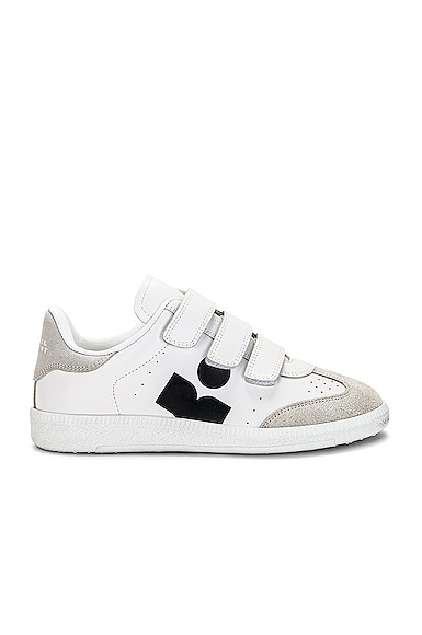 Isabel Marant Beth Leather Sneaker In White
