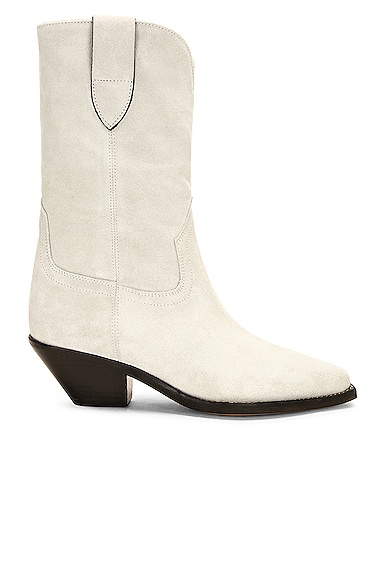 Shop Isabel Marant Dahope Boot In Chalk