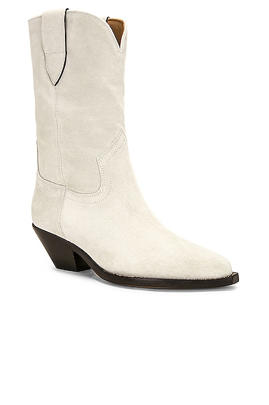 Shop Isabel Marant Dahope Boot In Chalk