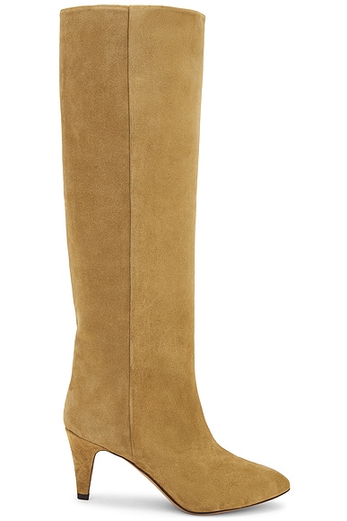 Isabel Marant Laspi Suede Boot in Taupe