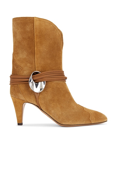 Isabel Marant Leider Boot in Yellow FWRD