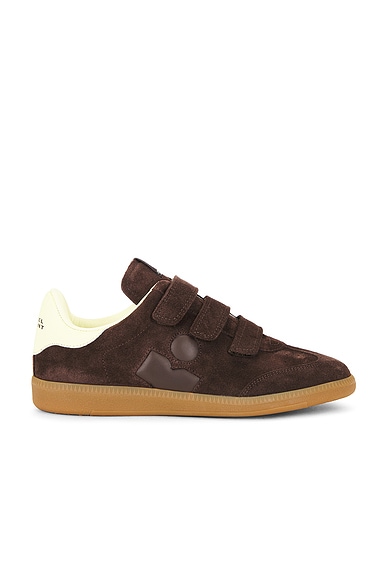 Isabel Marant Beth Sneaker in Chocolate & Light Yellow