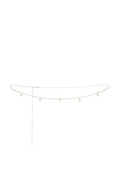 ISA GRUTMAN Diamond Belly Chain in Yellow Gold