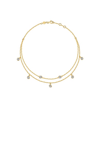 Diamond Double Chain Anklet