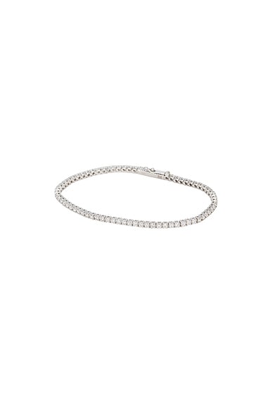 ISA GRUTMAN Diamond Tennis Bracelet in White Gold