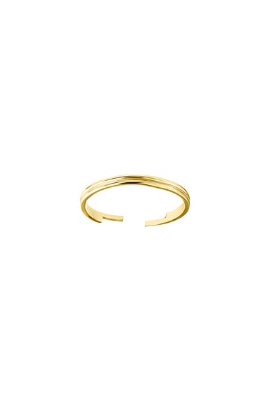 ISA GRUTMAN Double Band Toe Ring in Yellow Gold