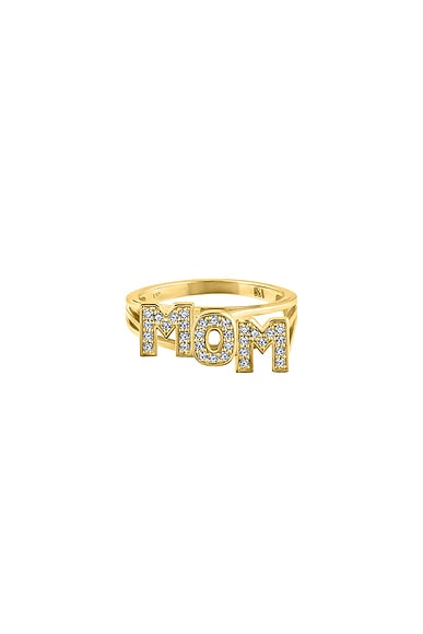 ISA GRUTMAN Mom Ring in Yellow Gold