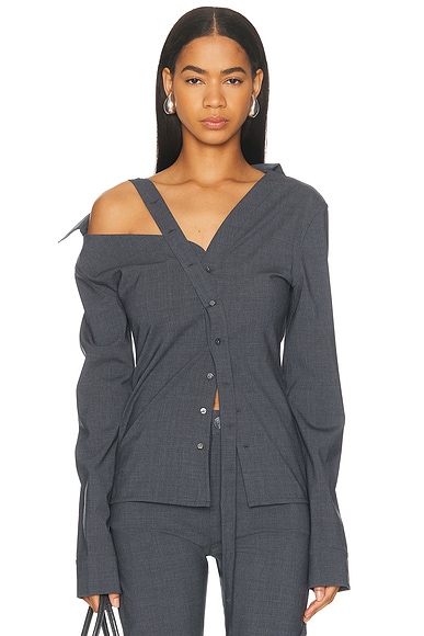 Asymmetric Long Sleeve Top