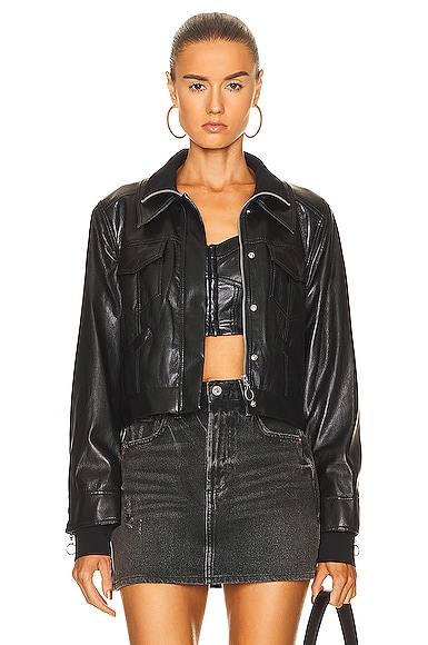 Becka Vegan Leather Jacket