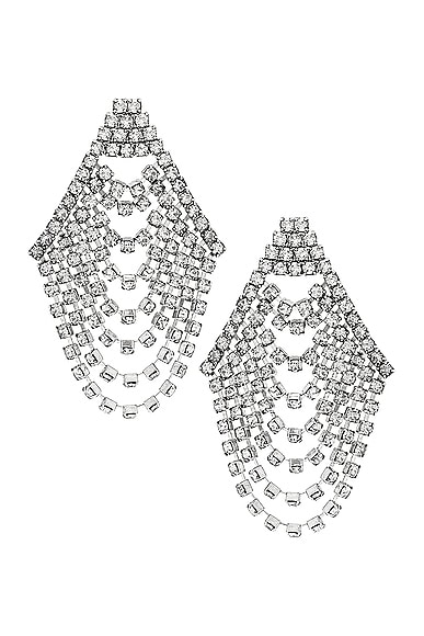 Shop Jennifer Behr Seraphina Earrings In Crystal
