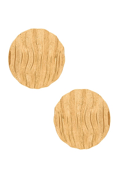 Rio Earrings in Metallic Gold