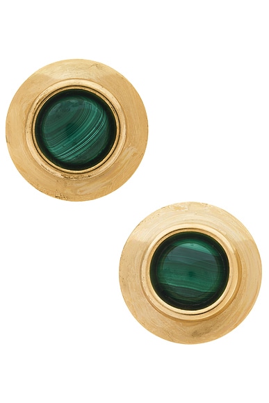 Jennifer Behr Alva Earrings in Malachite