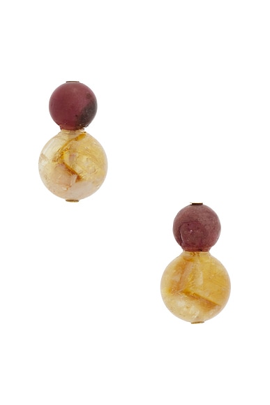 Jennifer Behr Cara Earrings in Citrine Multi