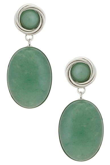 Jennifer Behr Ruthie Earrings in Aventurine