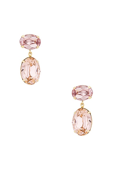 Jennifer Behr Lenora Earrings in Vintage Rose