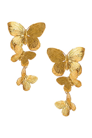 Shop Jennifer Behr Alessandra Earrings In Gold