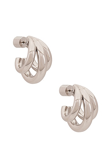 Triple Lilly Micro Huggie Earrings